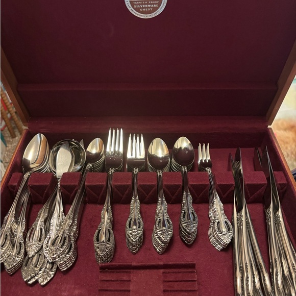 Orleans Other - Vintage Orleans Silver Stainless Set with Intricate Design